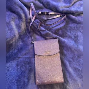 Kate Spade Glitter “North South” Phone Crossbody